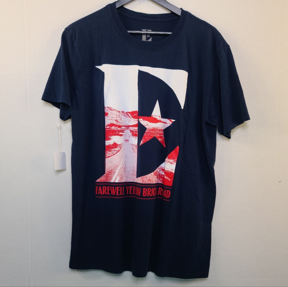 Elton John 'Farewell Yellow Brick Road' Tour Tee - Texas Edition - Navy Blue - L